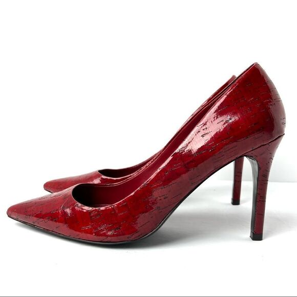 Ralph Lauren Red Pointed Toe Shoes Size 8.5 - Picture 10 of 14